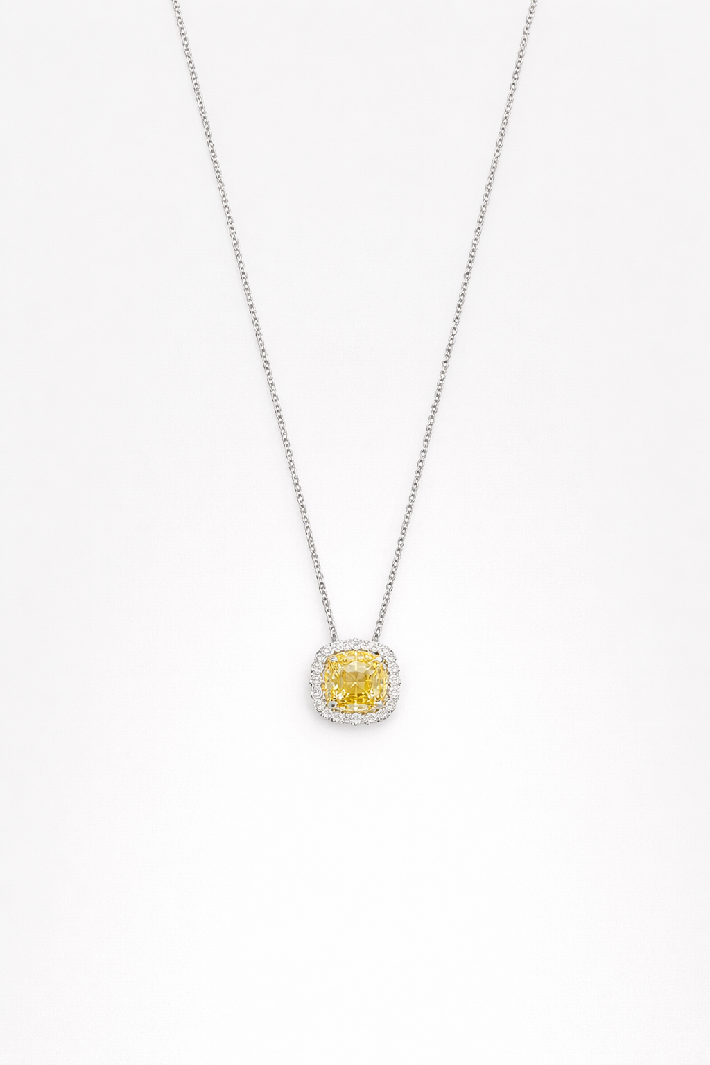 Golden Radiance Diamond Pendant