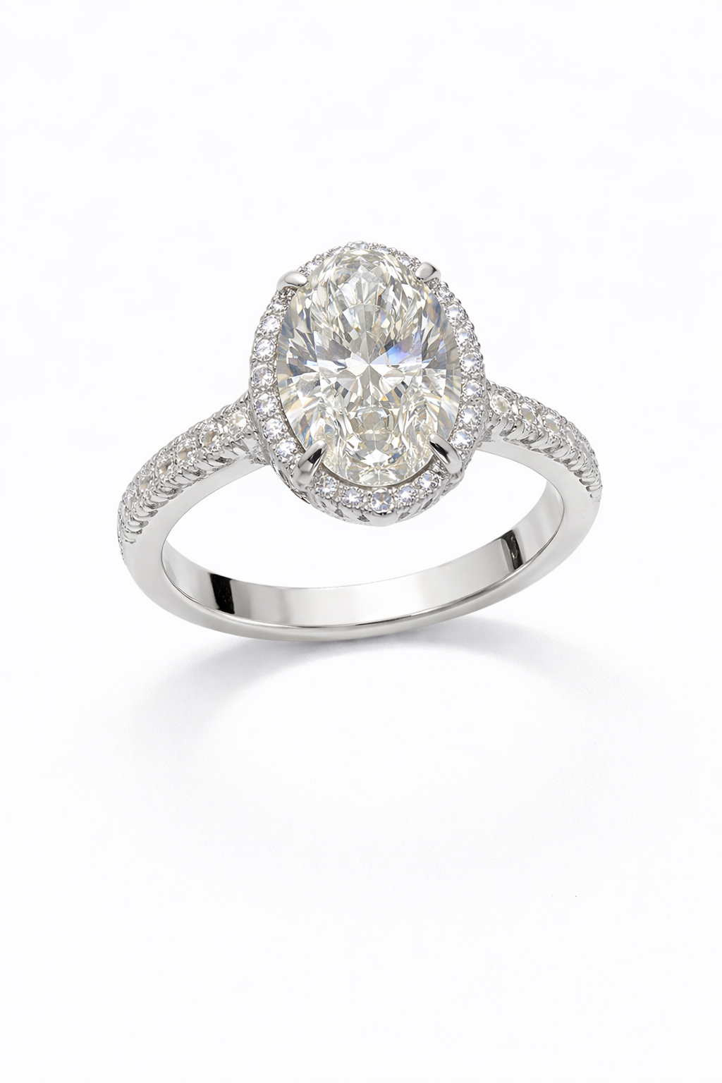 Celestia Halo Oval Ring